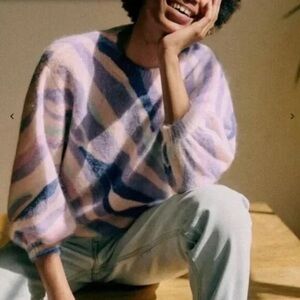 Sezane Pastel Striped Sweater